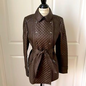 Per Se Quilted Military Style Jacket